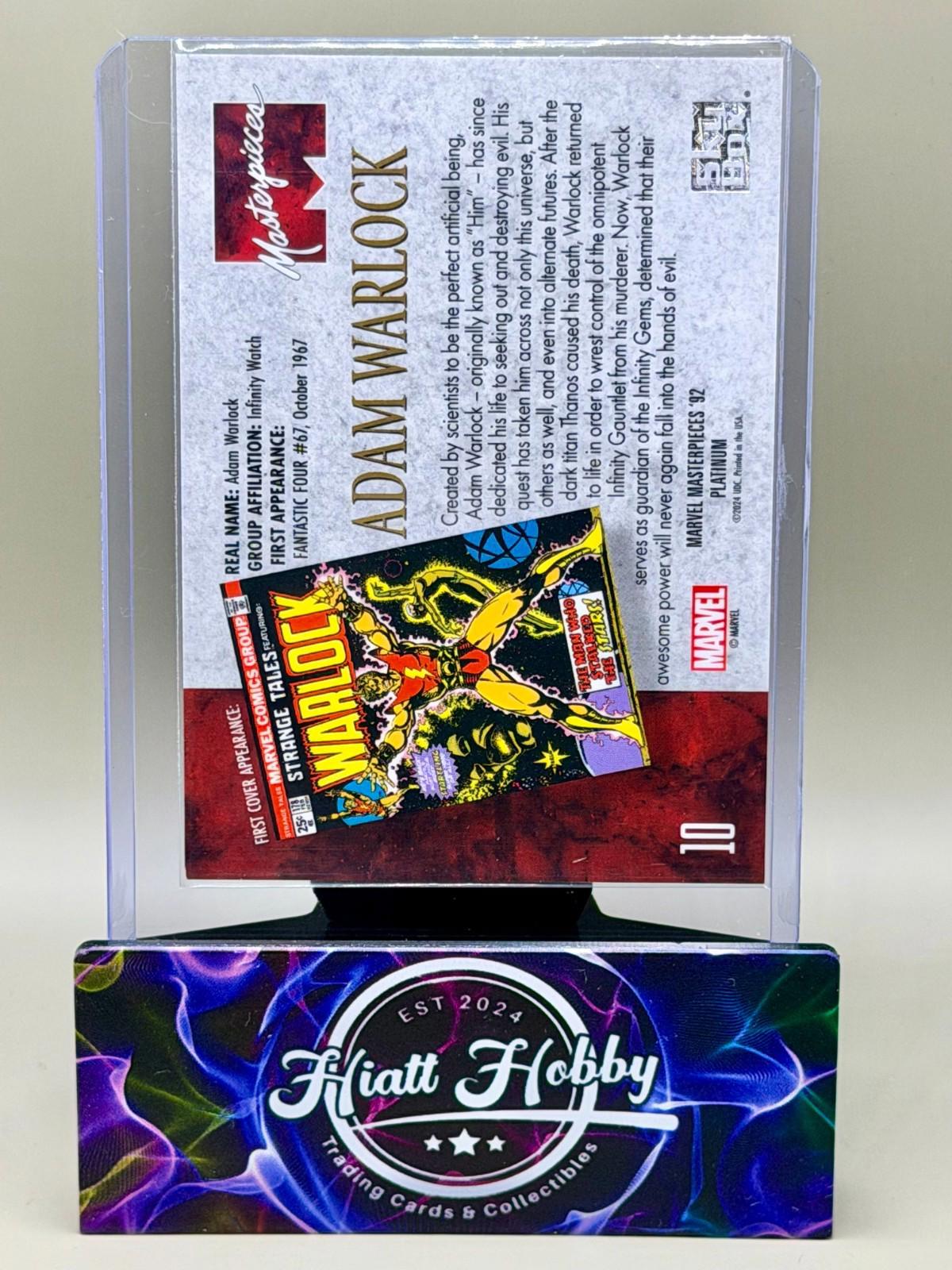 2024 Panini Skybox Marvel Masterpieces '92 Platinum - Adam Warlock #10