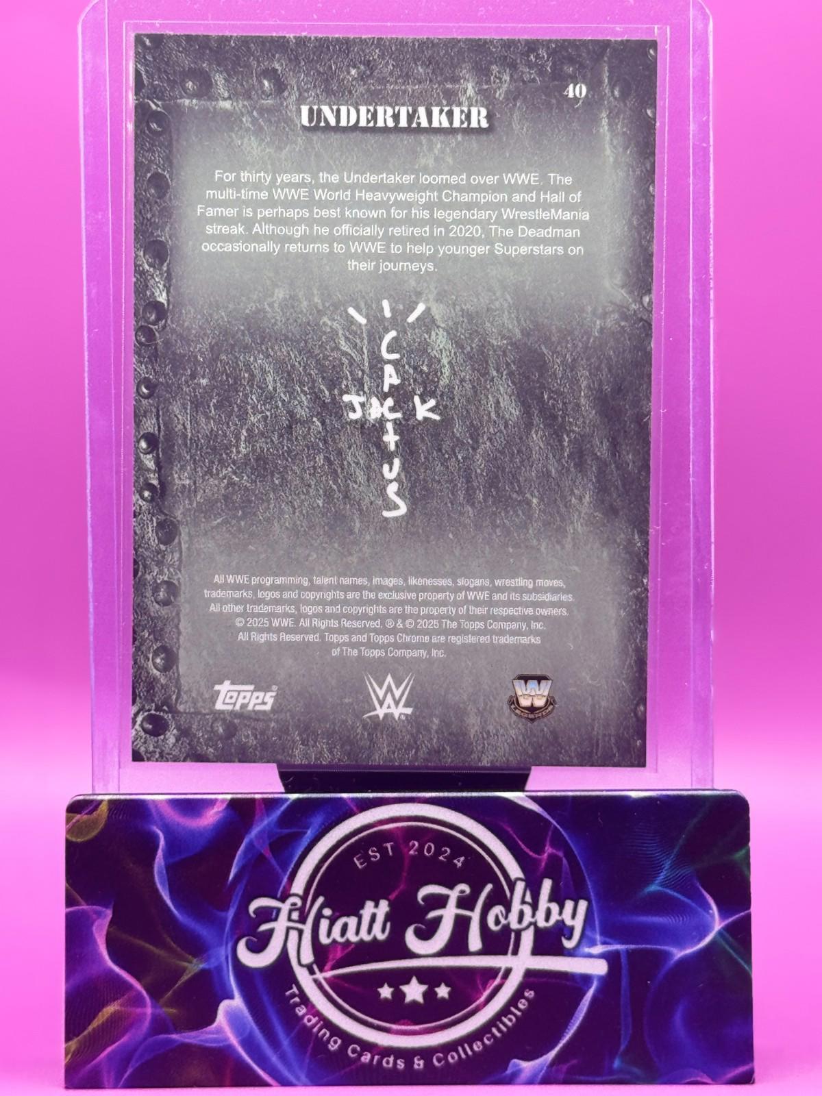 2025 Topps Chrome Cactus Jack WWE - Undertaker #40