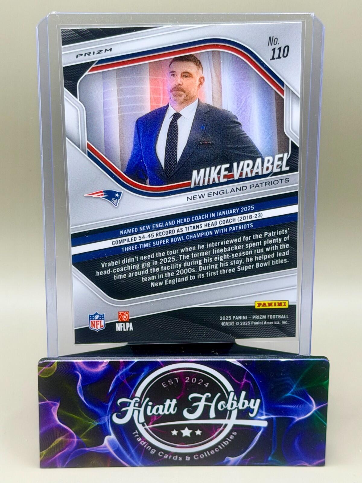 2025 Panini Prizm Football - #110 Mike Vrabel - White Disco Prizm