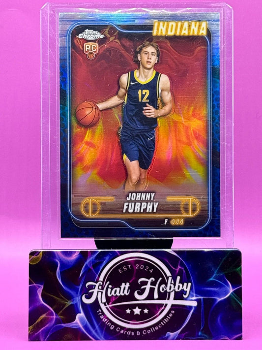 2024-25 Topps Chrome - Johnny Furphy #139 - Blue Ball Refractor (RC)