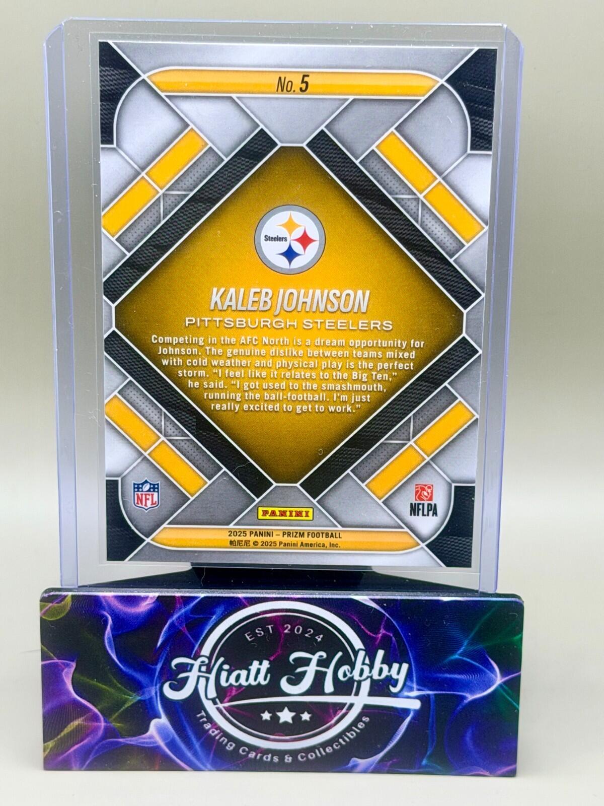 2025 Panini Prizm Football - #5 Kaleb Johnson - Emergent (RC)