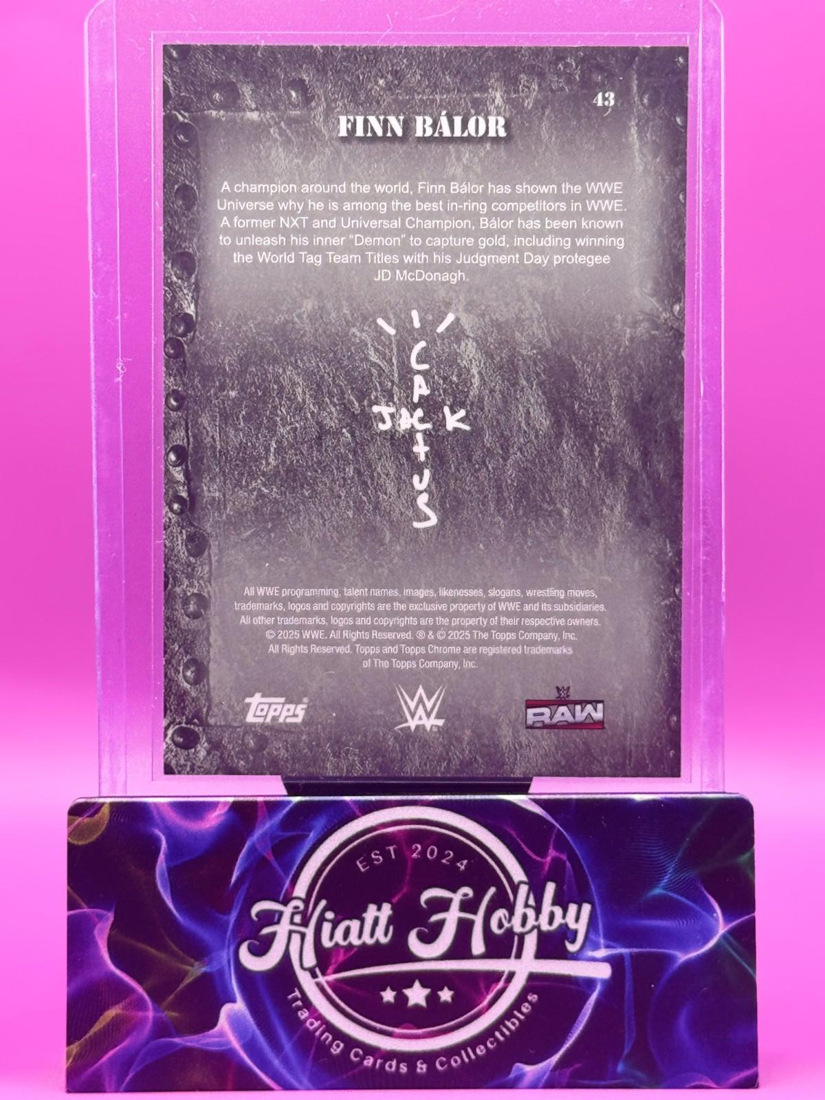2025 Topps Chrome Cactus Jack WWE - Finn Balor #43