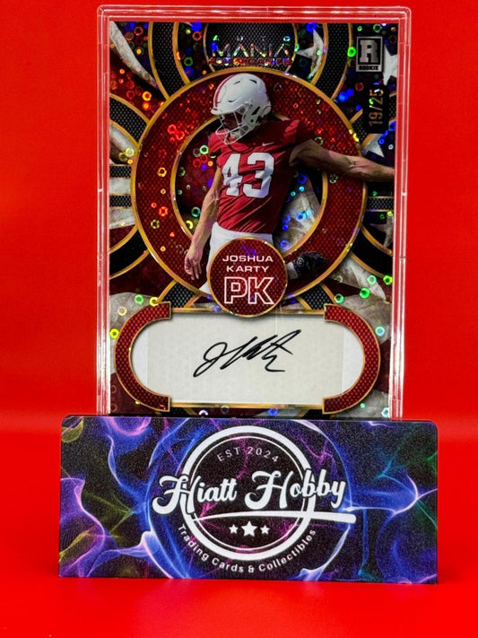 2024 Wild Card Auto Mania Joshua Karty #AMAC-JK - Disco Foil Auto /25