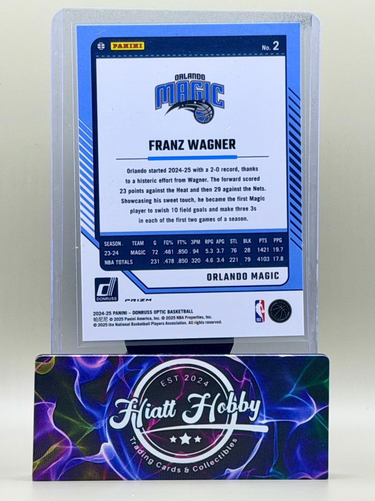 2024-25 Panini Donruss Optic - Franz Wagner #2 - Holo Silver Prizm