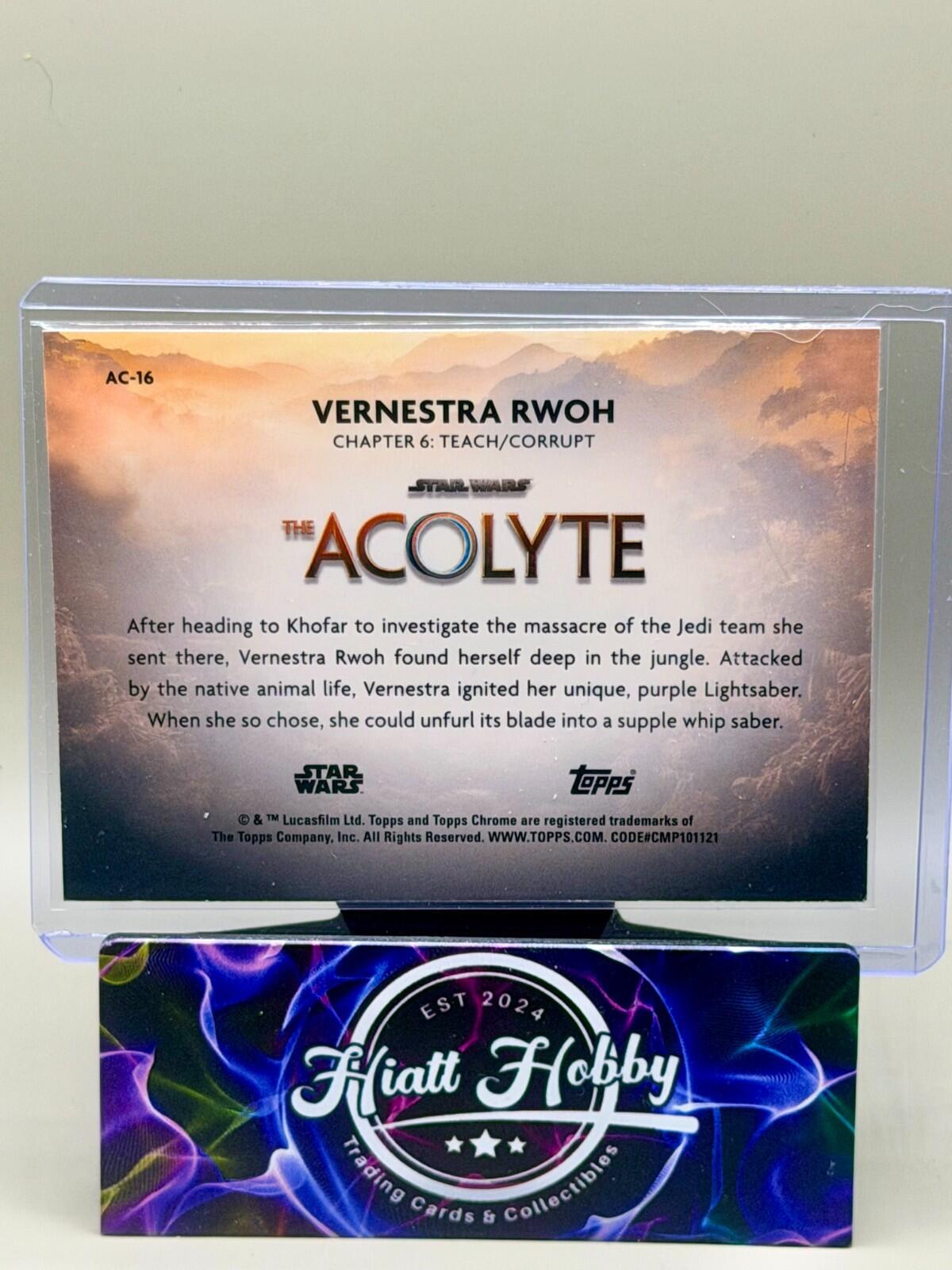 2025 Topps Chrome Star Wars - #AC-16 Vernestra Rwoh - The Acolyte