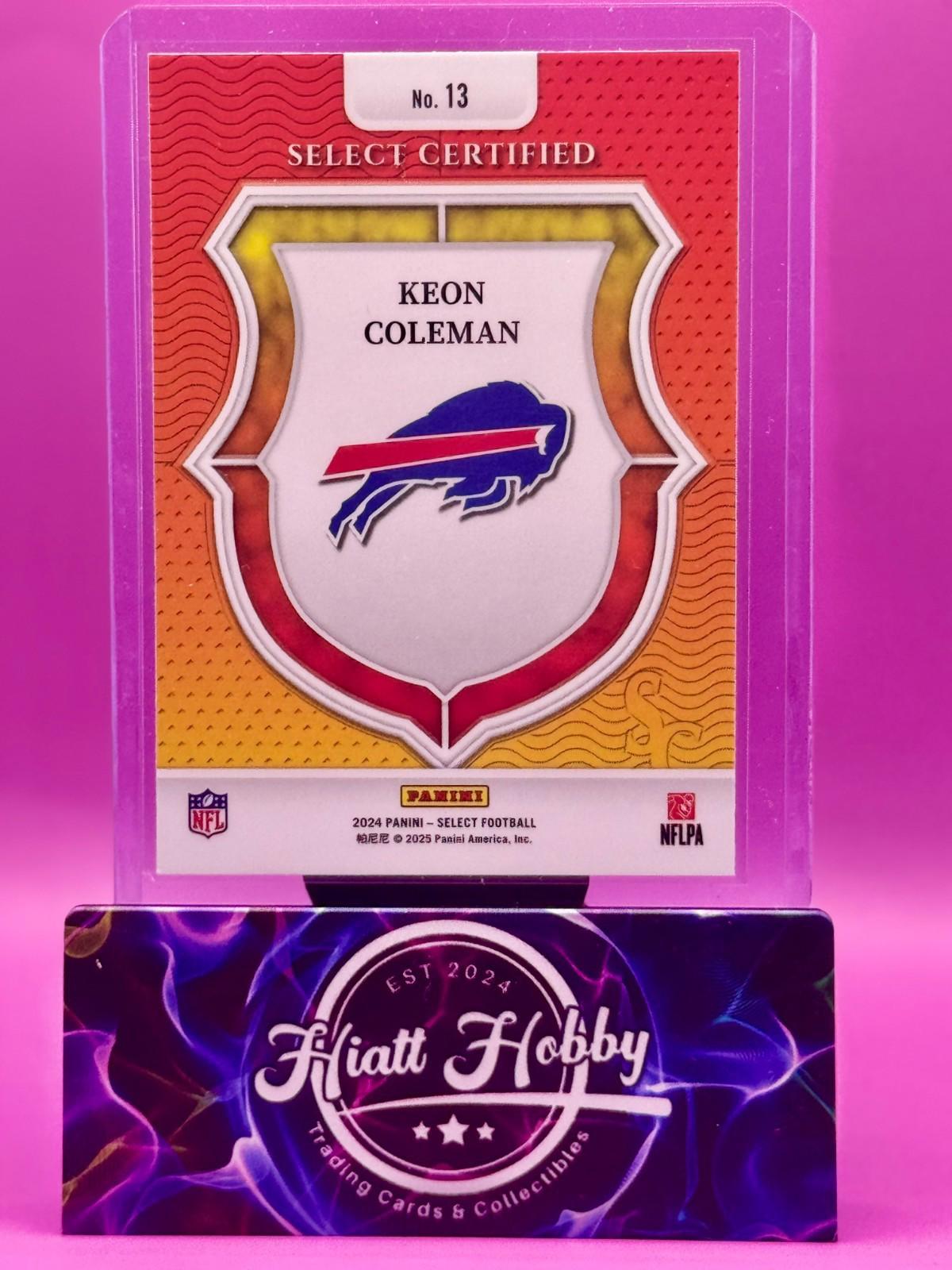 2024 Panini Select - Keon Coleman #13 - Select Certified (RC)