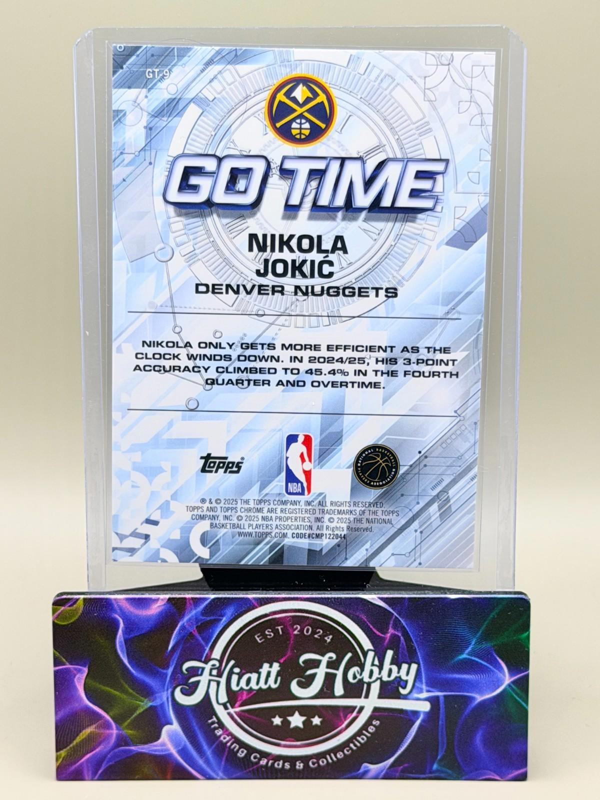 2025-26 Topps Chrome - Nikola Jokic #GT-9 - Go Time