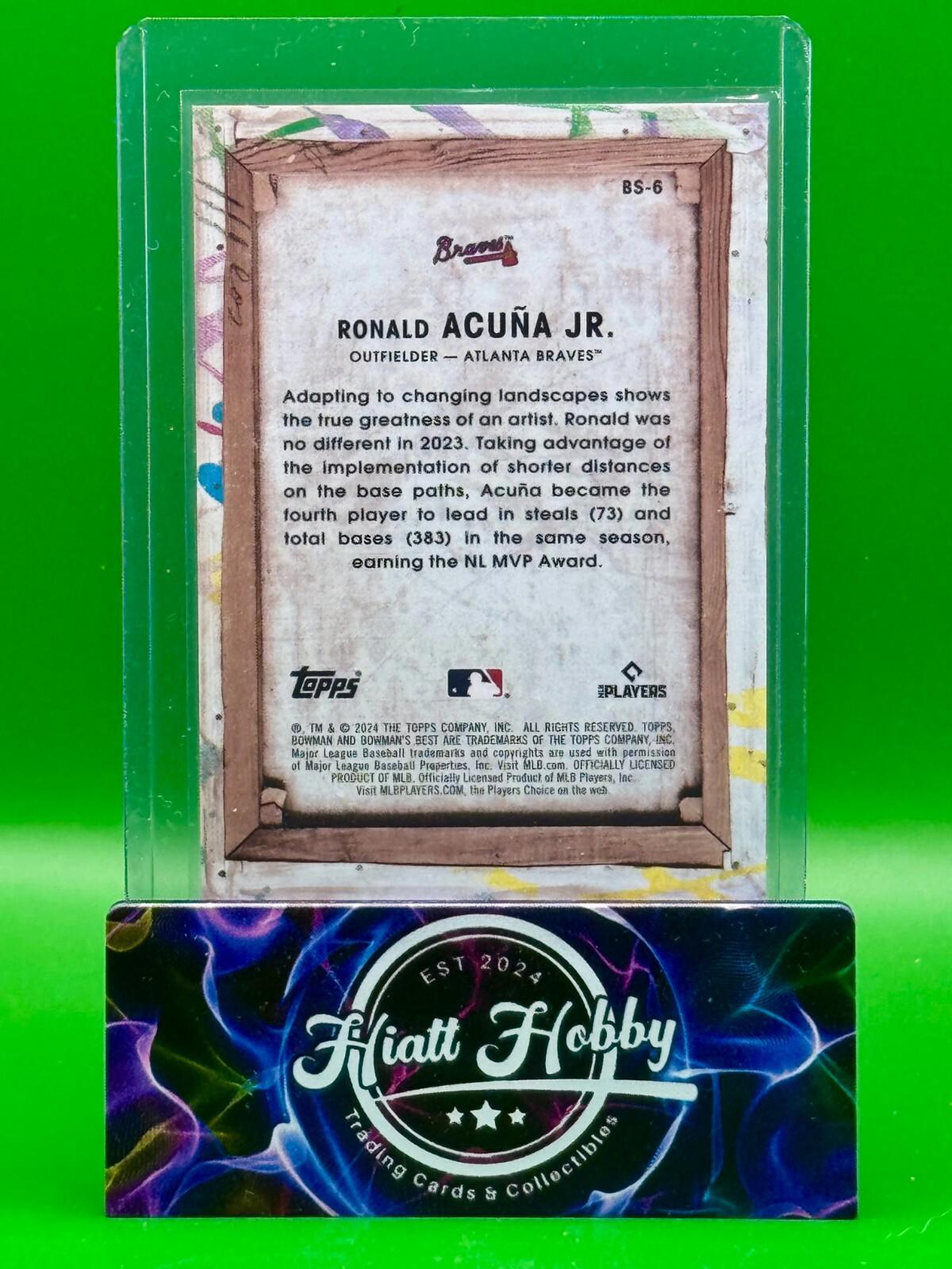 2024 Bowman's Best - Ronald Acuna Jr #BS-6 - Bowman Showpieces