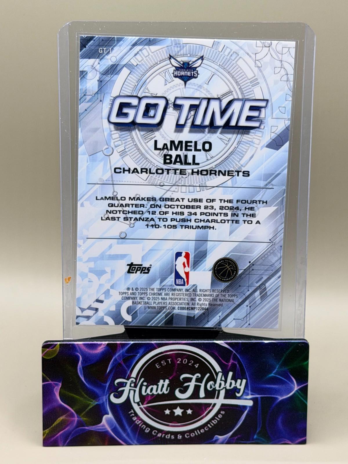 2025-26 Topps Chrome - LaMelo Ball #GT-1 - Go Time