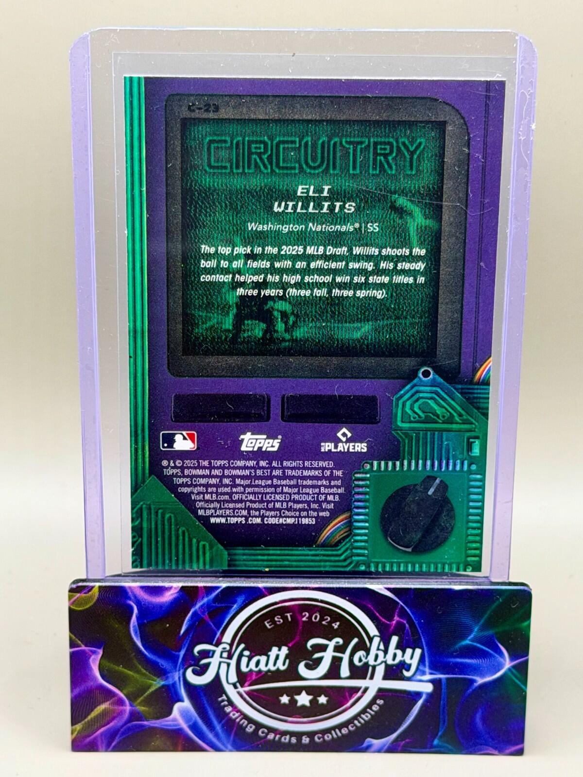 2025 Bowman's Best - #C-23 Eli Willits - Circuitry (RC)