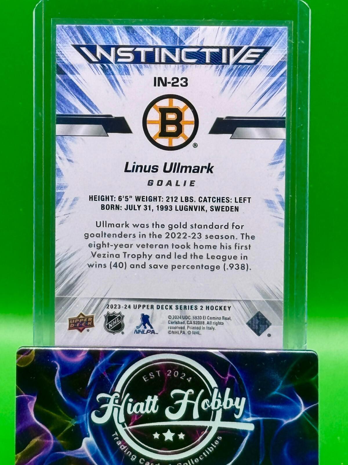 2023-24 Upper Deck Series 2 - Instinctive Linus Ullmark #IN-23