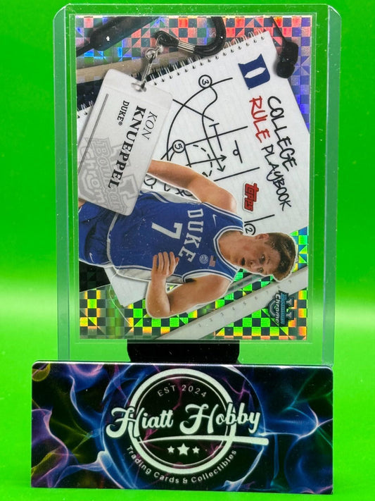2024-25 Bowman U Chrome - Kon Knueppel #CRP-13 - College Rule Playbook Xfractor
