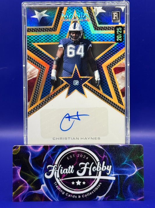2024 Wild Card Auto Mania - Christian Haynes #AMAS-CH - American Flag /25