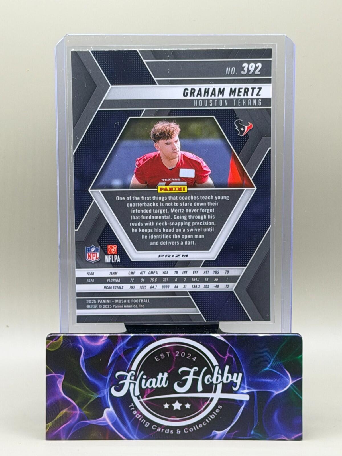 2025 Panini Mosaic Football - #392 Graham Mertz - Silver (RC)