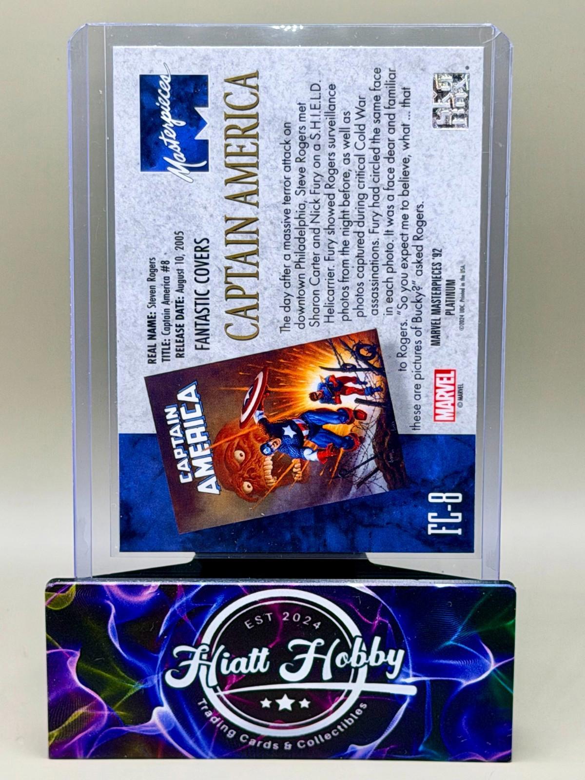 2024 Skybox Marvel Masterpieces '92 Platinum Captain America - Fantastic Covers