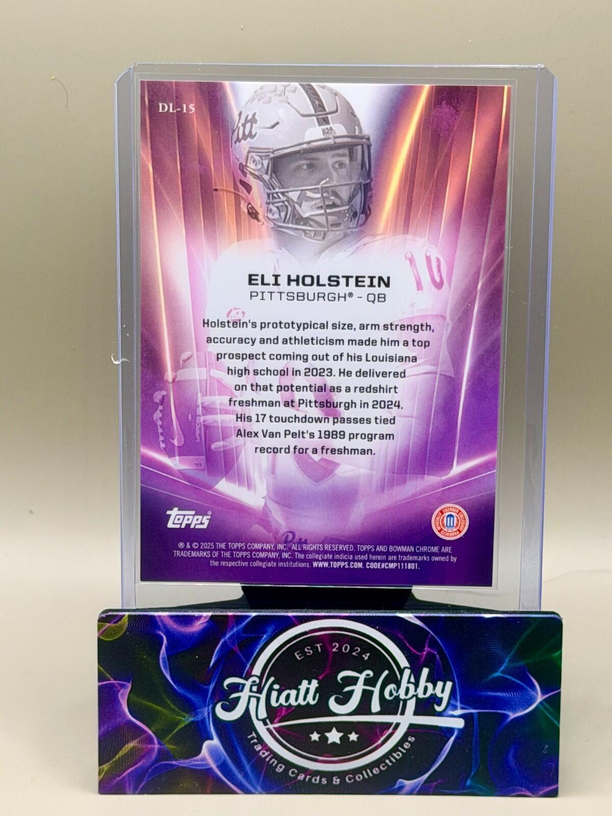 2025 Bowman Chrome U - #DL-15 Eli Holstein - Deans List SSP (Case Hit!)
