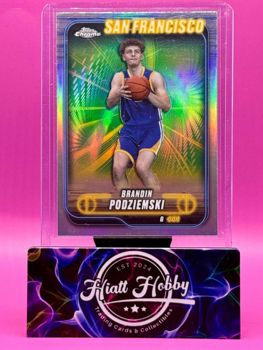 2024-25 Topps Chrome - Brandin Podziemski #7 - Refractor