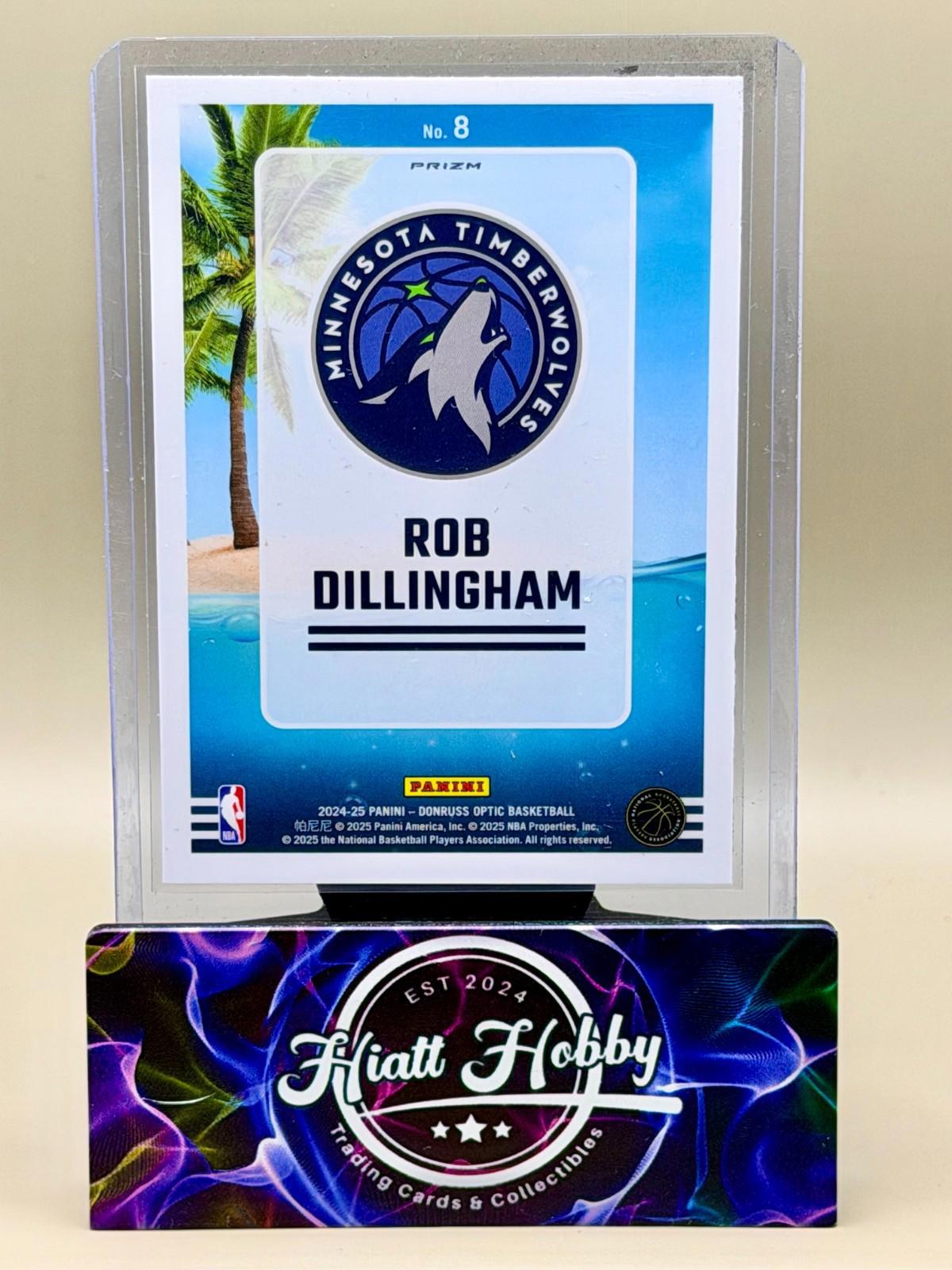 2024-25 Panini Donruss Optic - Rob Dillingham #8 - Splash - Purple Prizm (RC)
