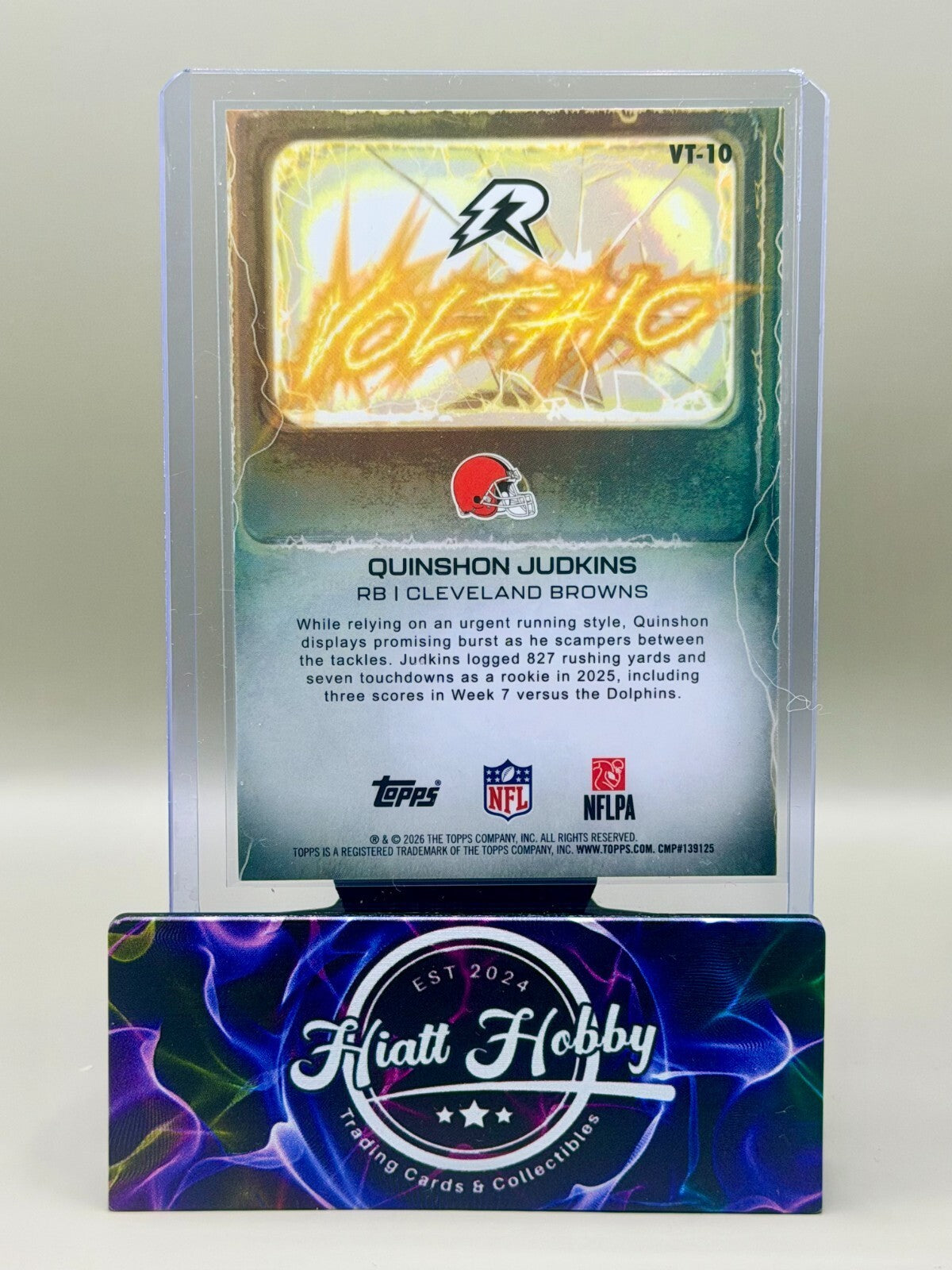2025 Topps Resurgence - #VT-10 Quinshon Judkins - Voltaic (RC)