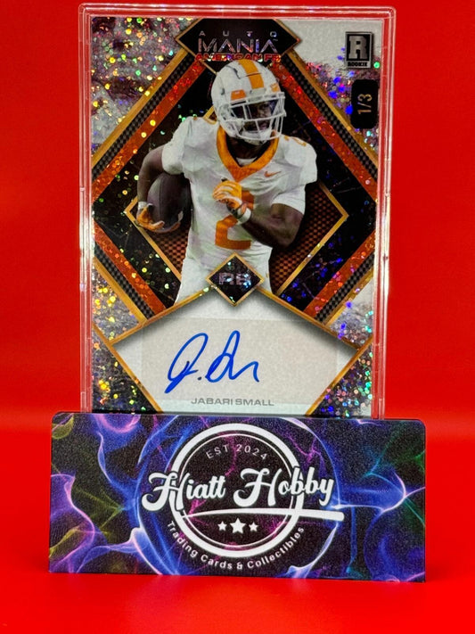 2024 Wild Card Auto Mania Jabari Small #AMAD-JS - Mt Rushmore Speckle Auto /3