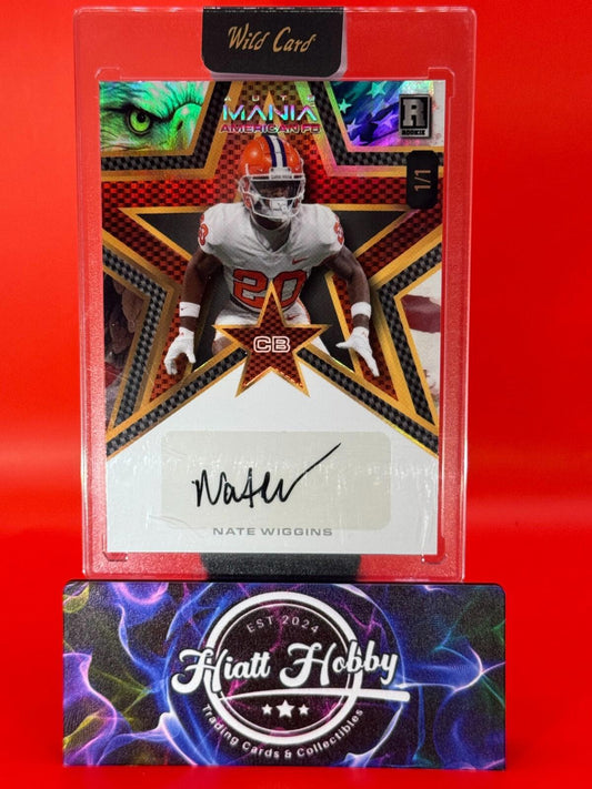 2024 Wild Card Auto Mania - Nate Wiggins #AMAS-NW - Eagle Case Hit Auto 1/1 🔥🔥