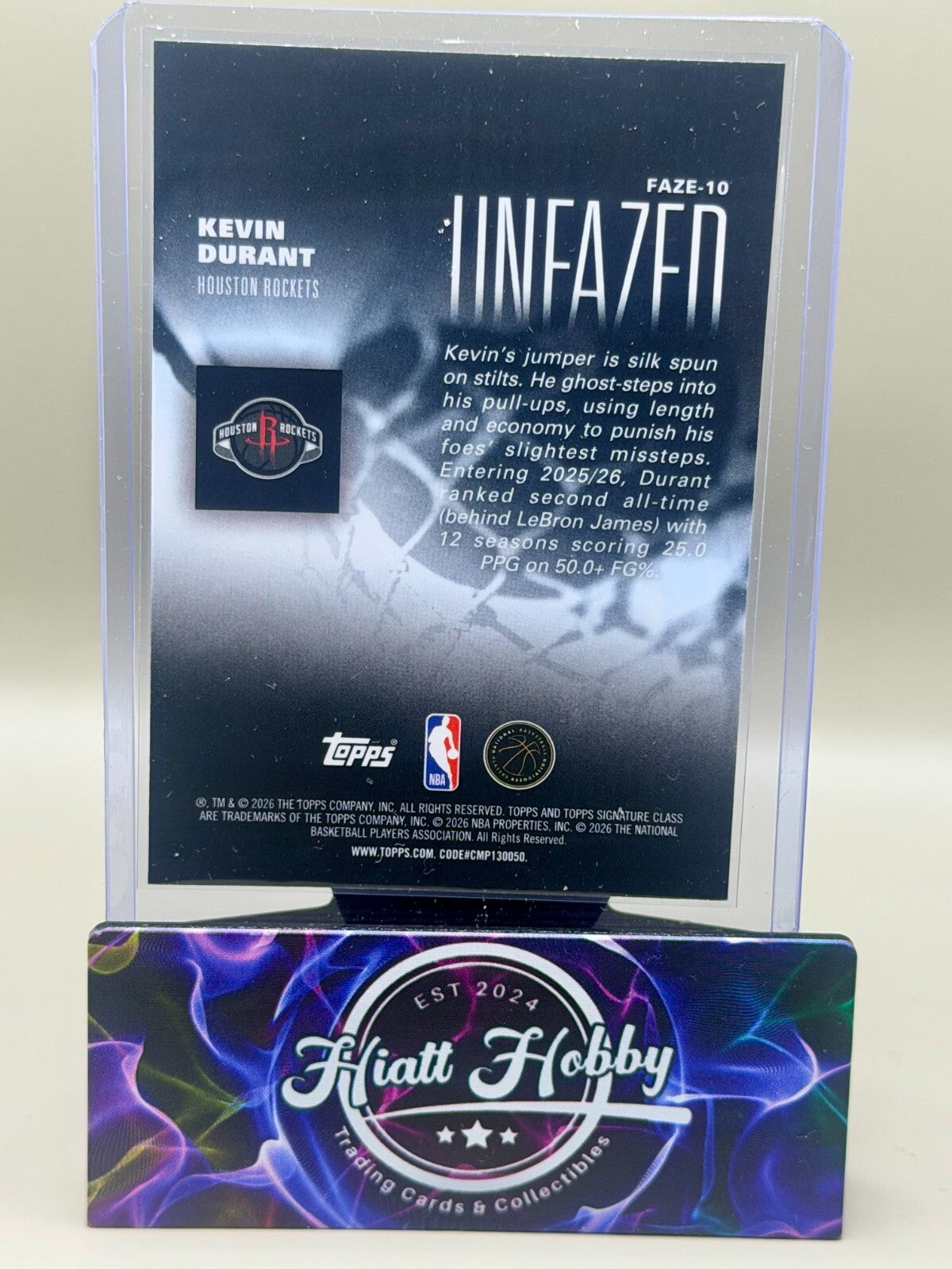 2025-26 Topps Signature Class Basketball - #FAZE-10 Kevin Durant - Unfazed