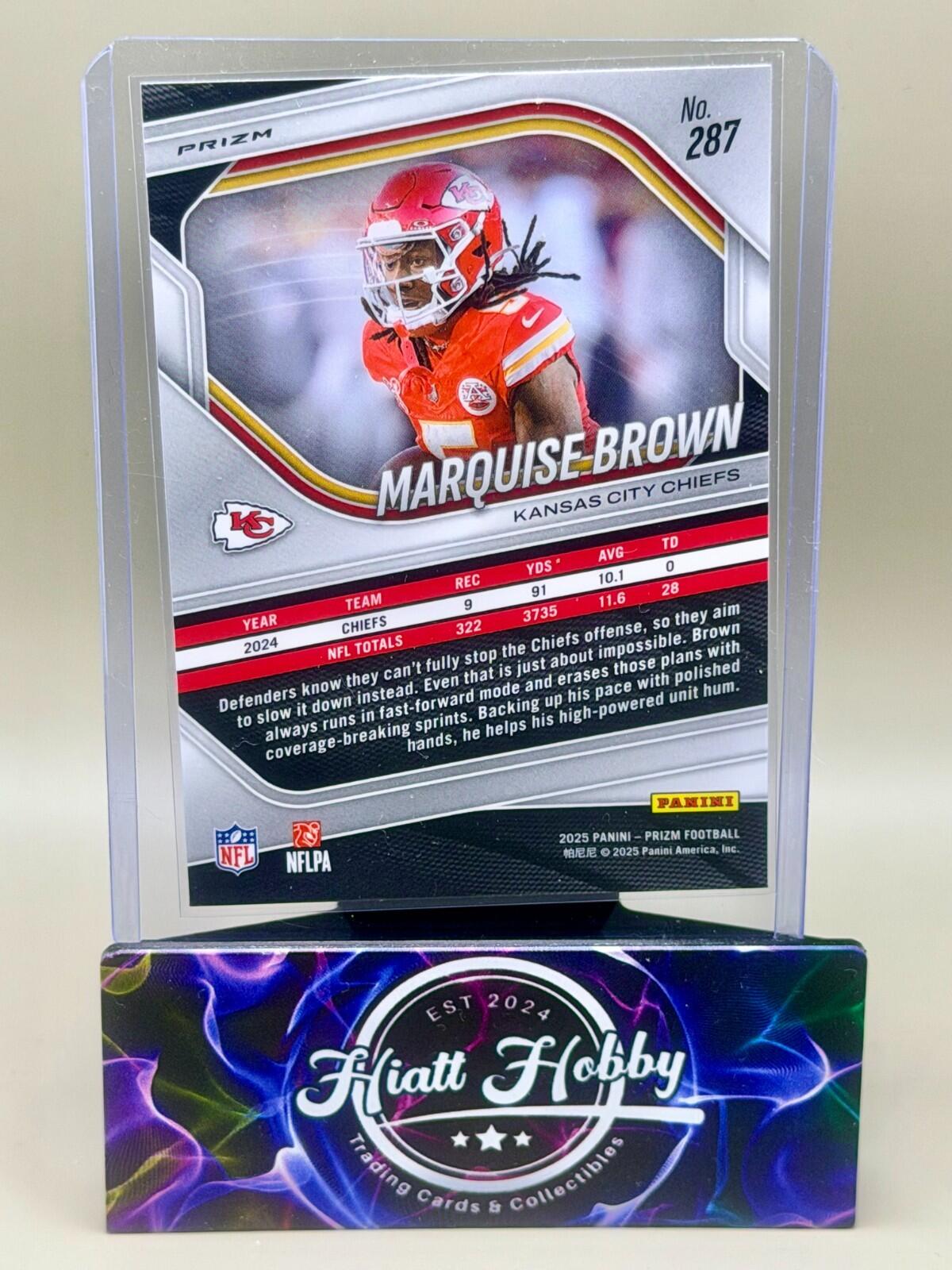 2025 Panini Prizm Football - #287 Marquise Brown - White Disco Prizm