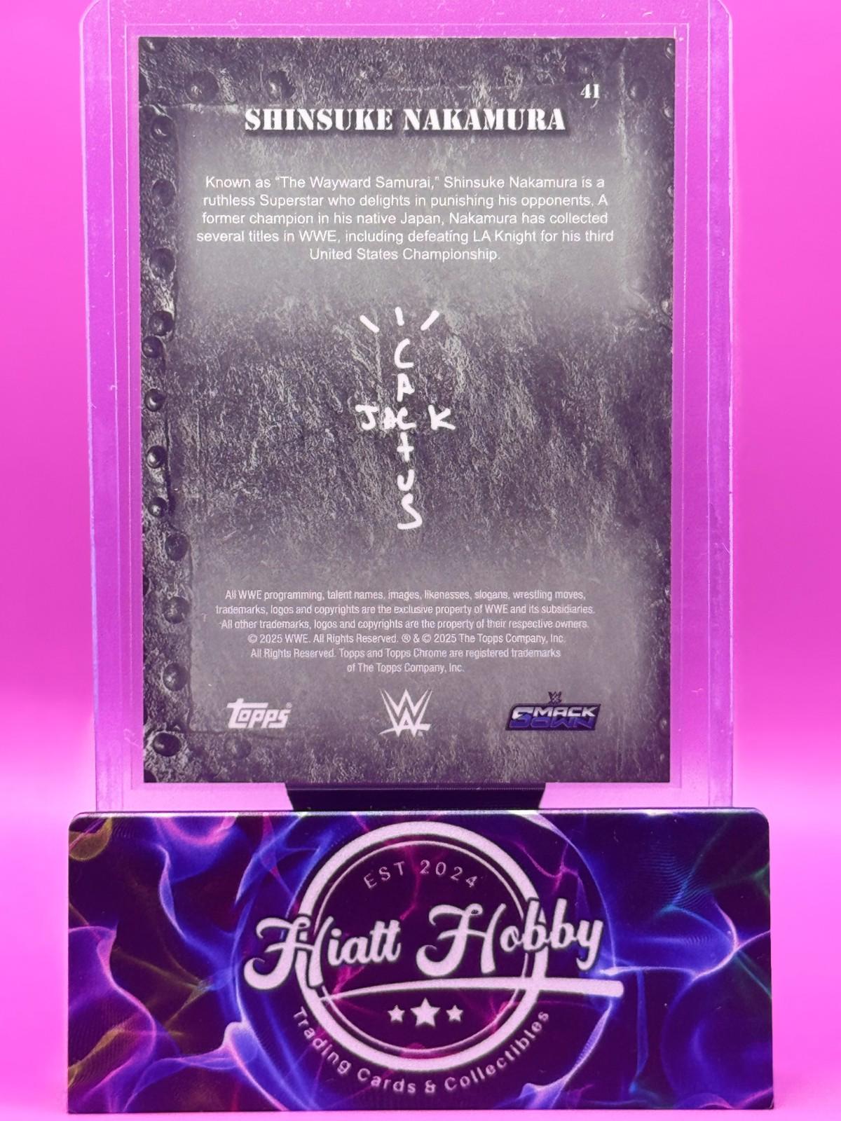 2025 Topps Chrome Cactus Jack WWE - Shinsuke Nakamura #41