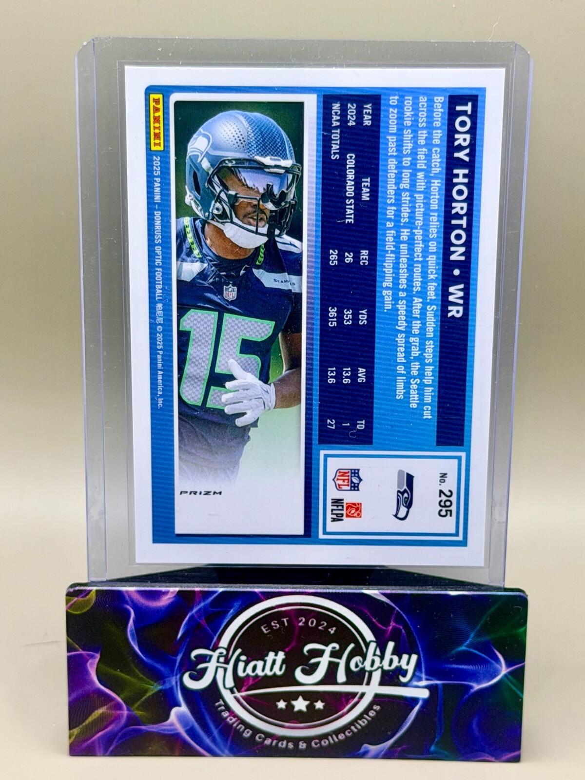 2025 Panini Donruss Optic - #295 Tory Horton - Green Hyper (RC)