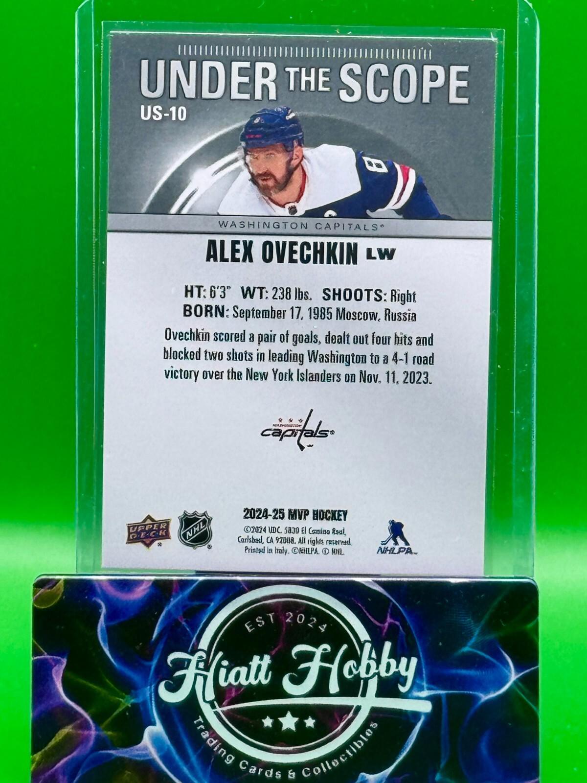 2024-25 Upper Deck MVP Hockey - Alex Ovechkin #US-10 - Under the Scope