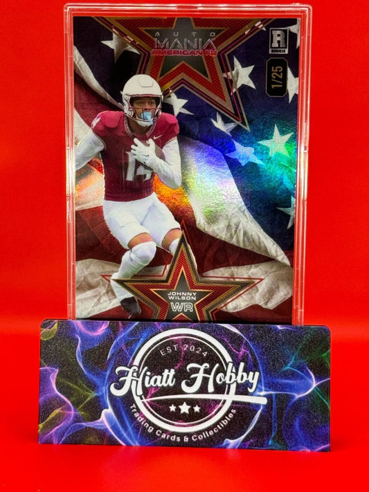 2024 Wild Card Auto Mania - Johnny Wilson #AMS-JW - Rainbow Foil 1/25