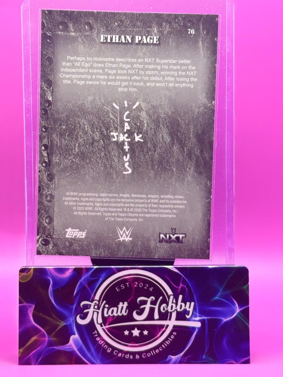 2025 Topps Chrome Cactus Jack WWE - Ethan Page #76