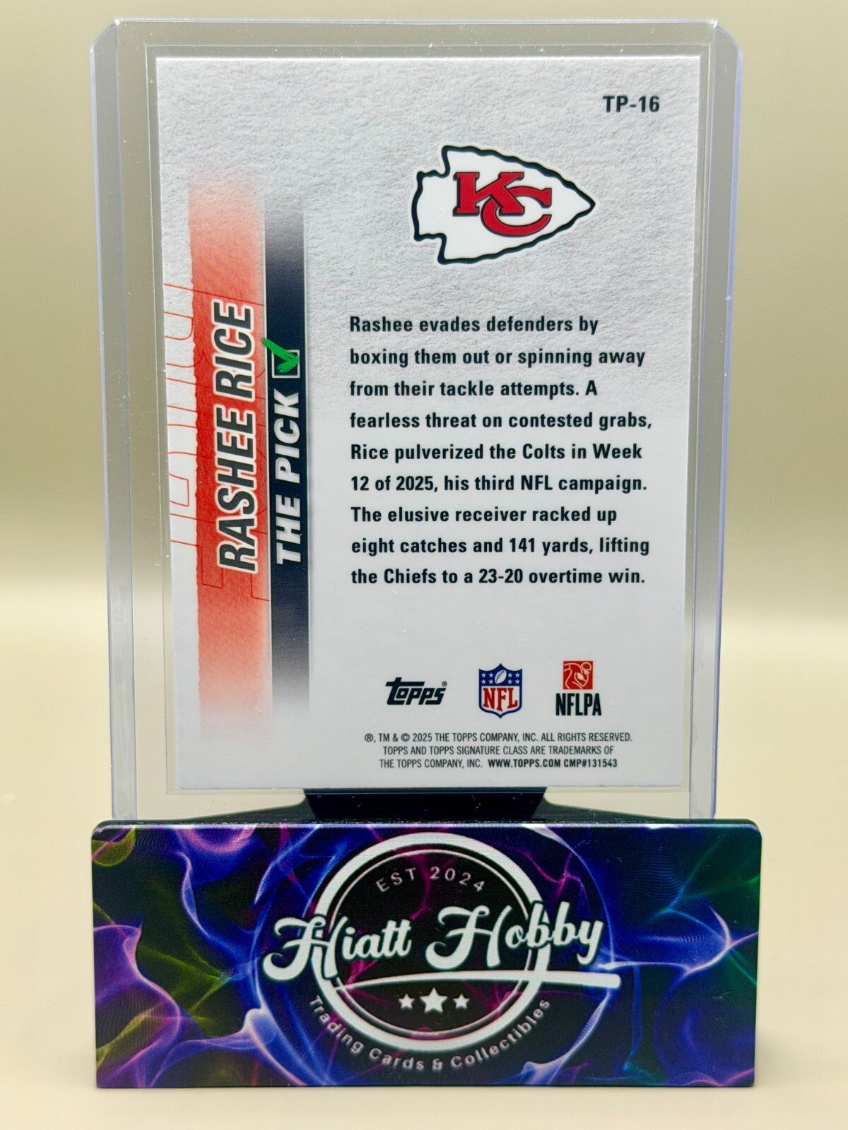 2025 Topps Signature Class Football - #TP-16 Rashee Rice - The Pick