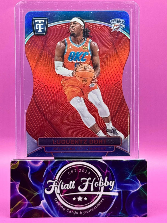 2024-25 Panini Total Certified - Luguentz Dort #114 - Pink Die-Cut Mirror /125