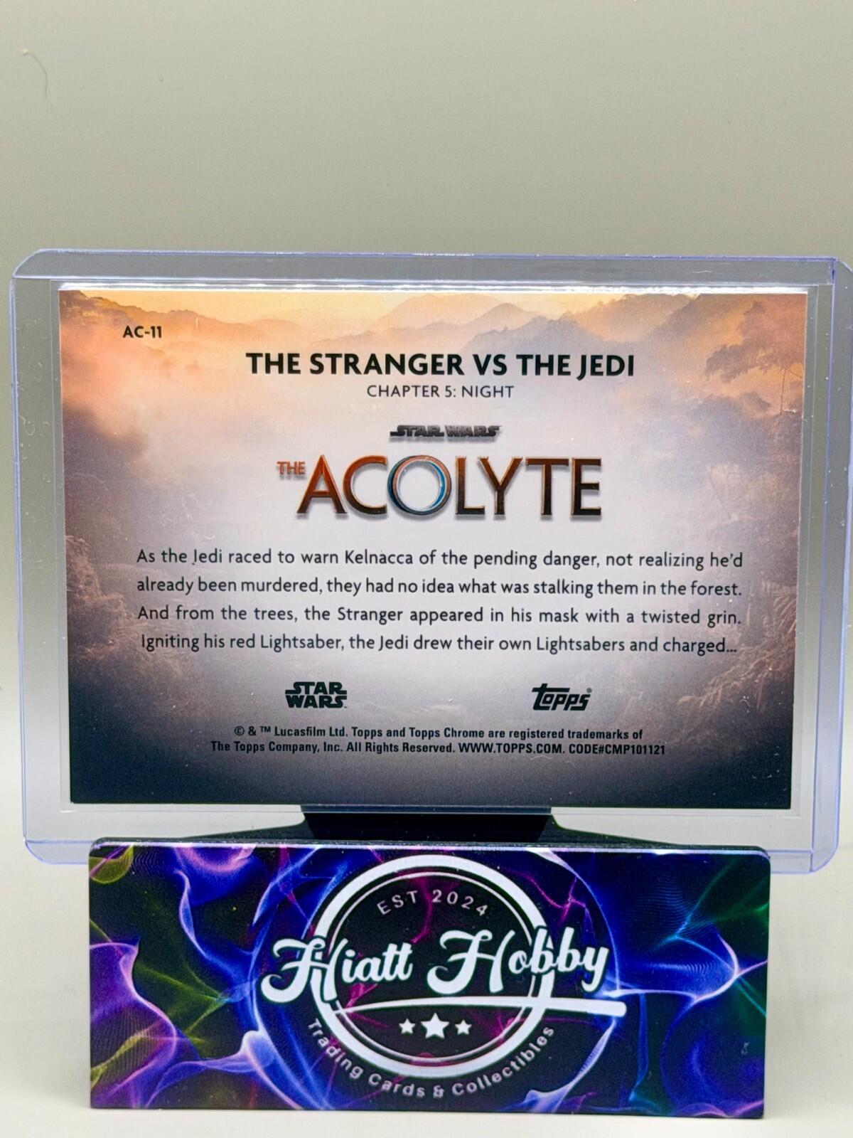 2025 Topps Chrome Star Wars - #AC-11 Stranger vs Jedi - The Acolyte