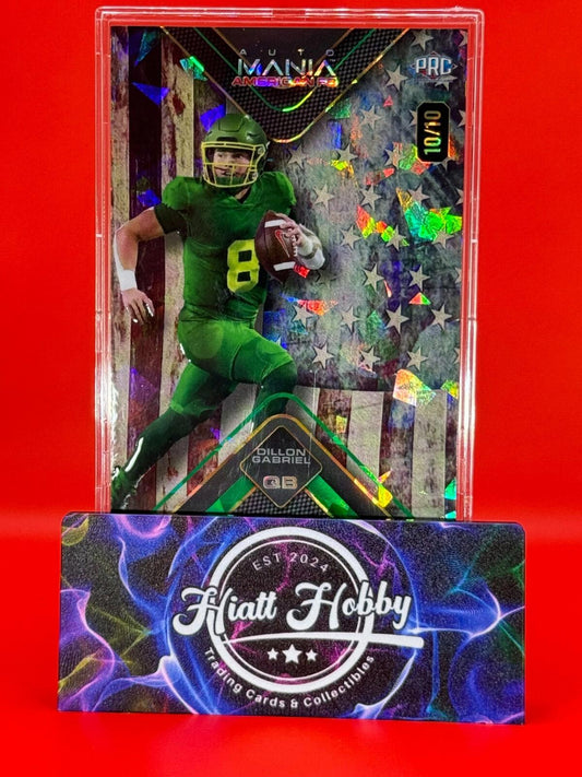 2024 Wild Card Auto Mania - Dillon Gabriel #AMAT-DG - Vintage Flag Ice 10/10 🔥