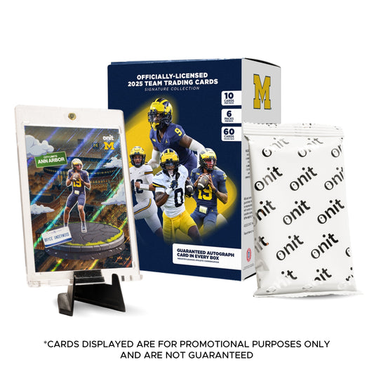 University of Michigan Football 2025 Trading Cards - Platinum Box (Guaranteed Autograph)