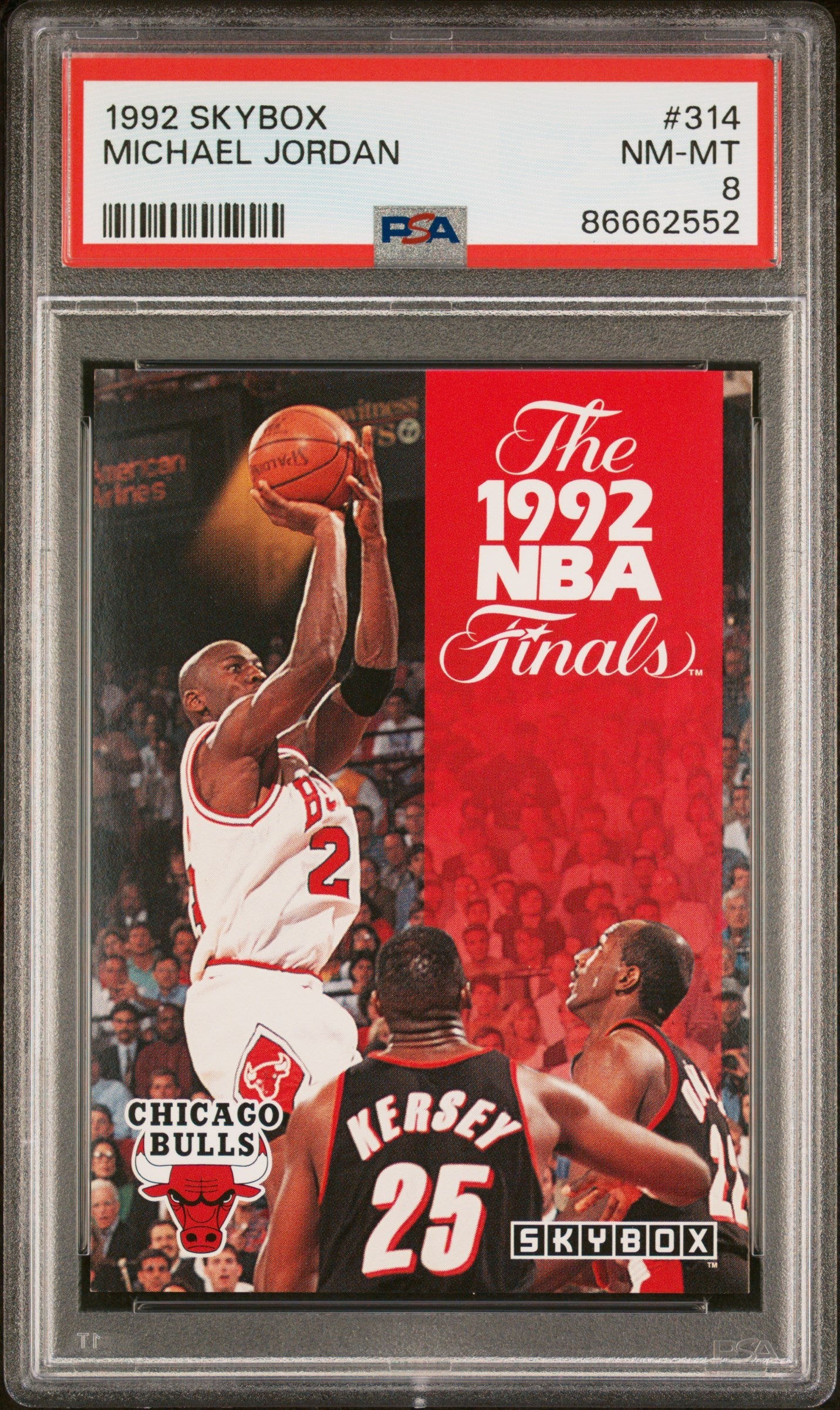 1992 SKYBOX MICHAEL JORDAN #314 - PSA 8
