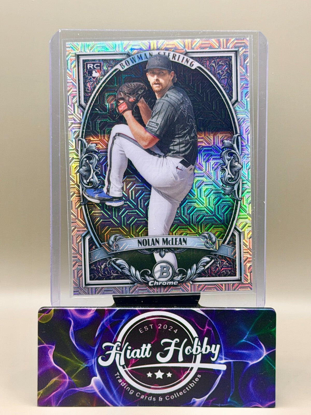2026 Bowman Chrome Baseball - #BST-8 Nolan McLean - Sterling Mojo (RC)