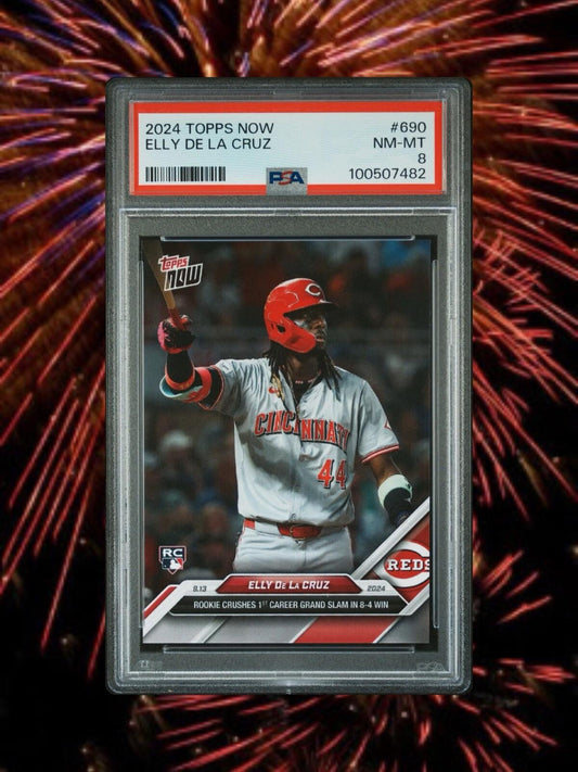 2024 Topps Now - #690 Elly De La Cruz (RC) PSA 8