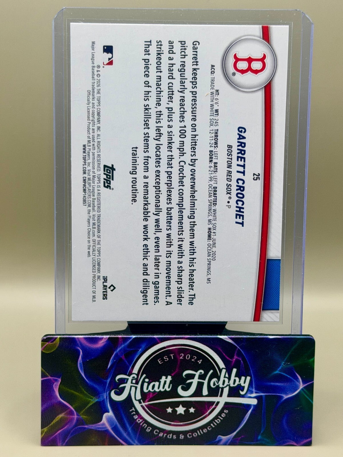 2026 Topps Series 2 Flagship Collection - #25 Garrett Crochet