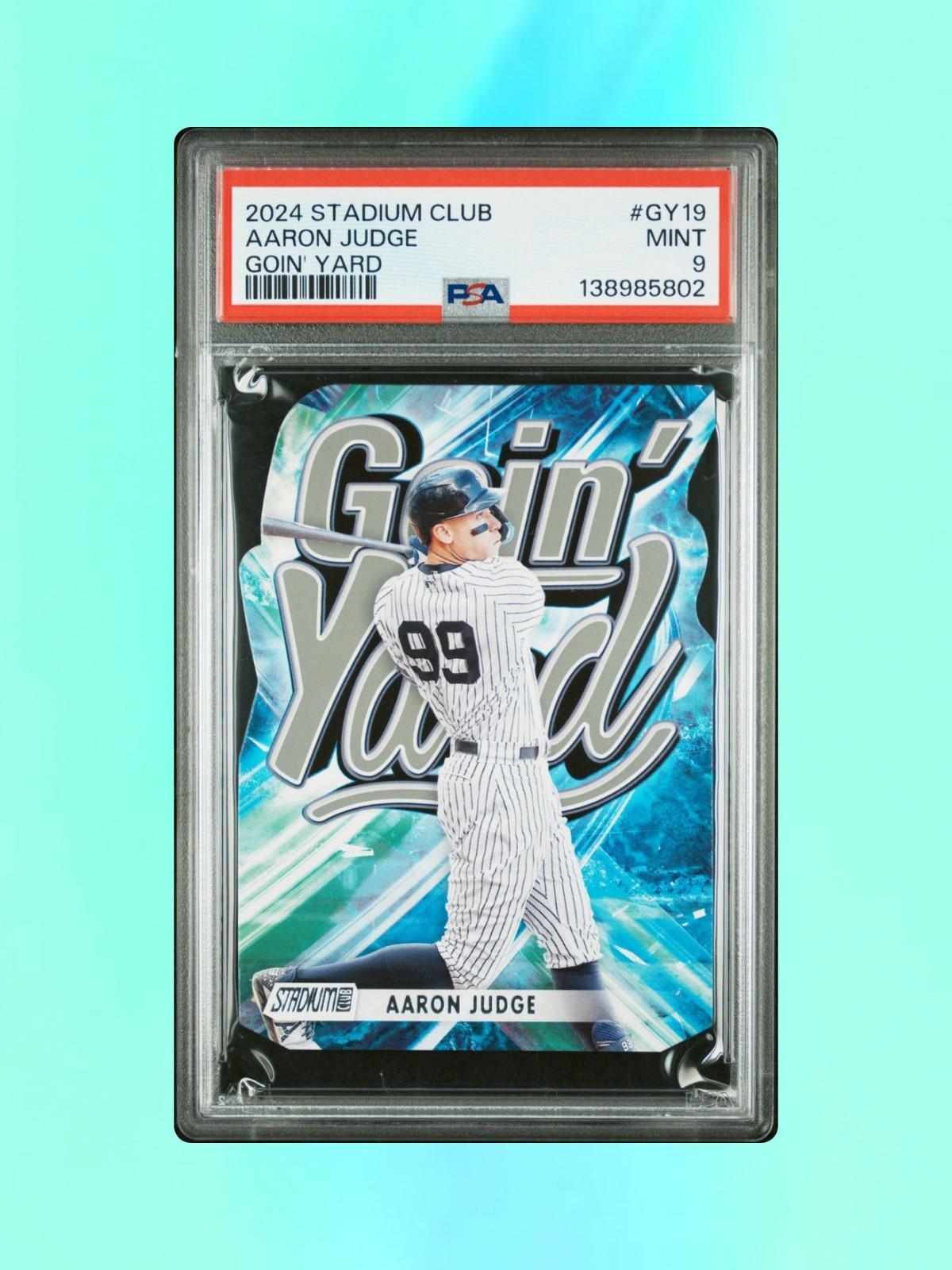 2024 Topps Stadium Club - Aaron Judge #GY19 - Goin' Yard - PSA 9