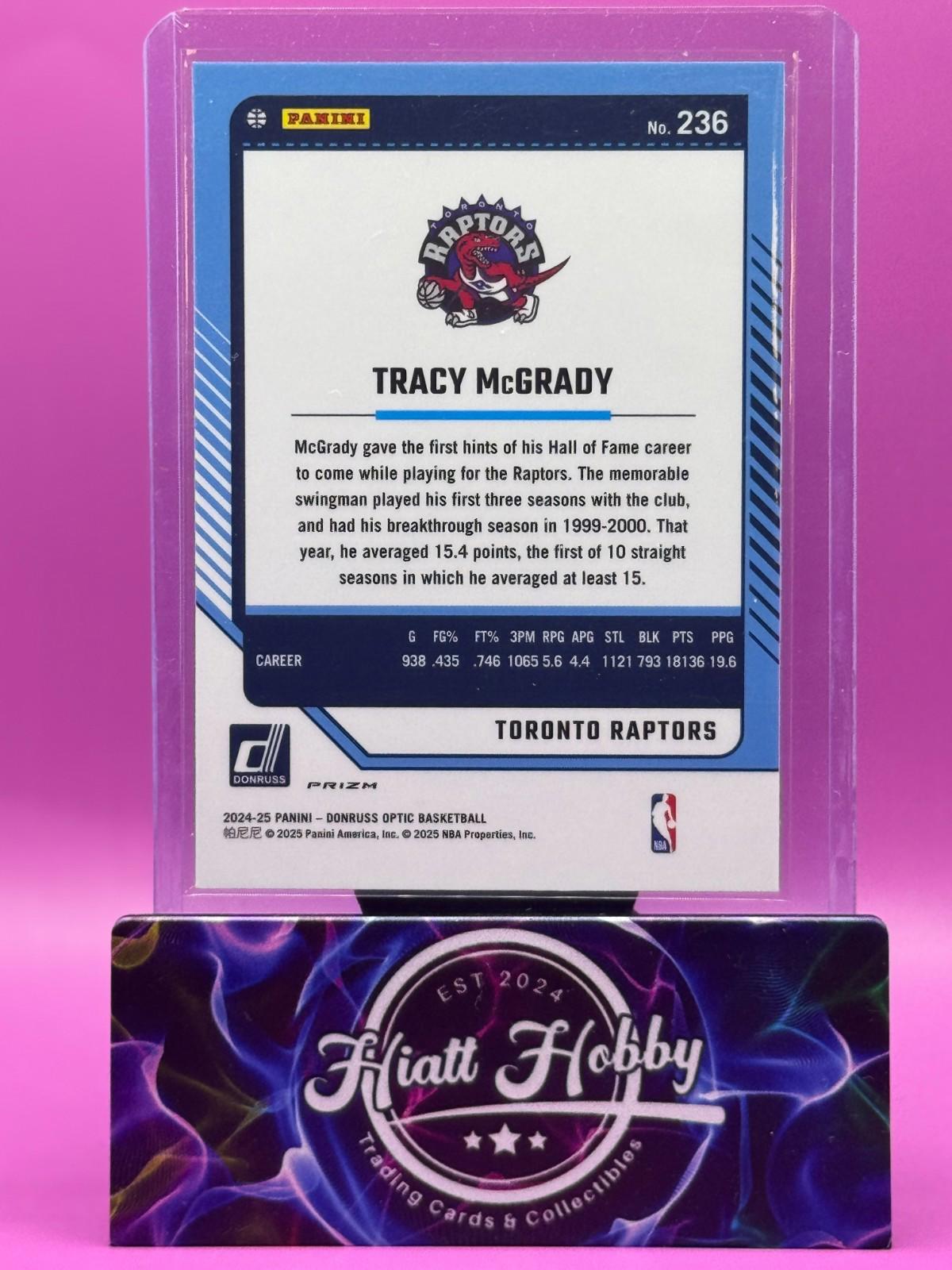 2024-25 Panini Donruss Optic - Tracy McGrady #236 - Purple Shock Prizm