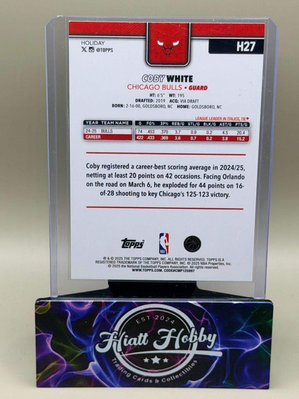 2025-26 Topps Holiday Basketball Plaid Parallels - Complete your set.