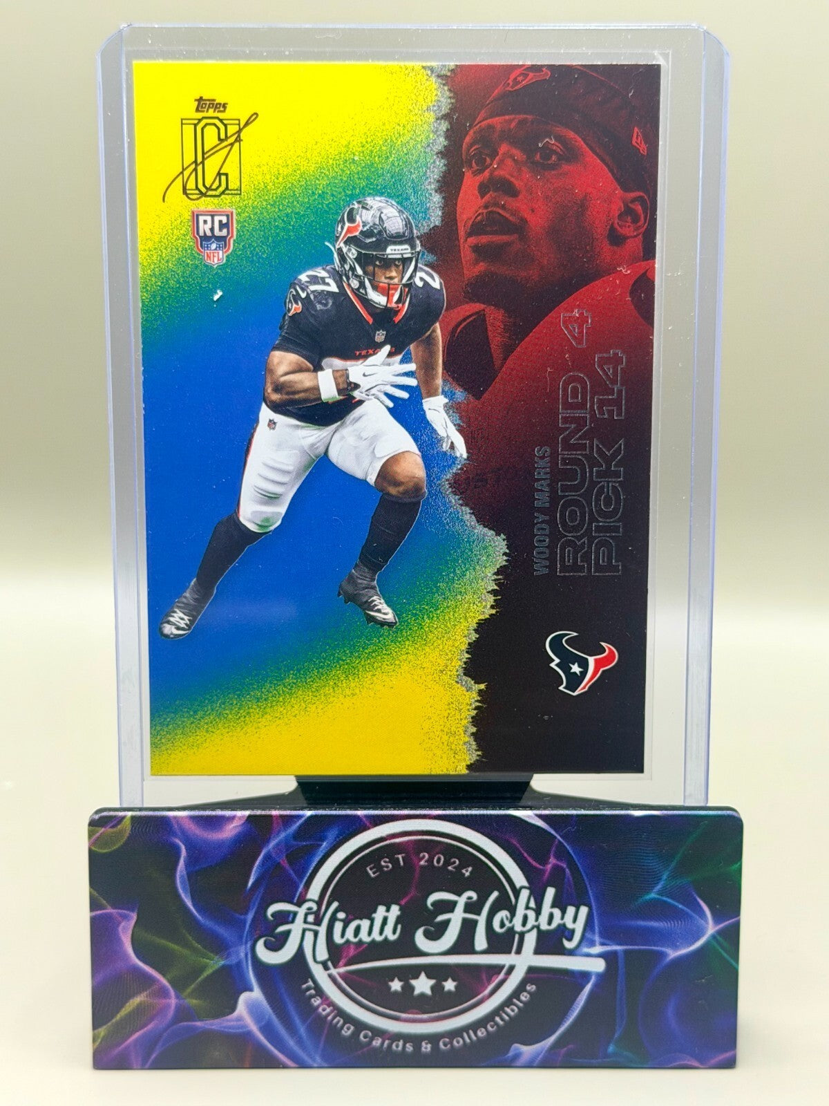 2025 Topps Signature Class Football - #209 Woody Marks - Blue Yellow (RC)