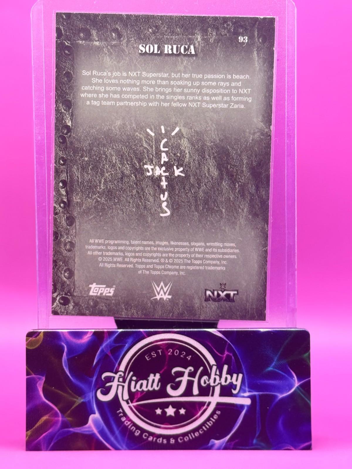 2025 Topps Chrome Cactus Jack WWE - Sol Ruca #93