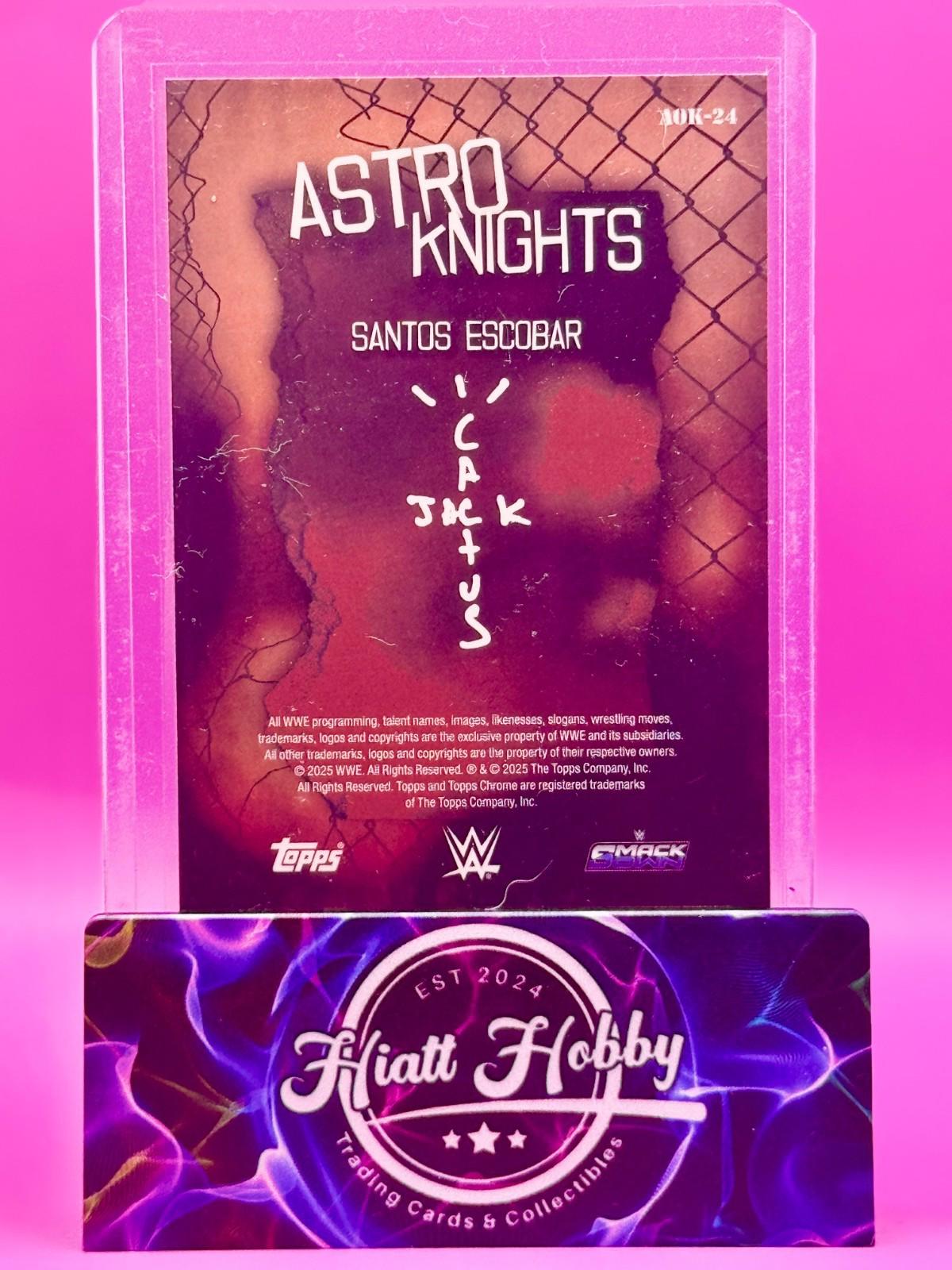 2025 Topps Chrome Cactus Jack WWE - Santos Escobar #AOK-24 - Astro Knights