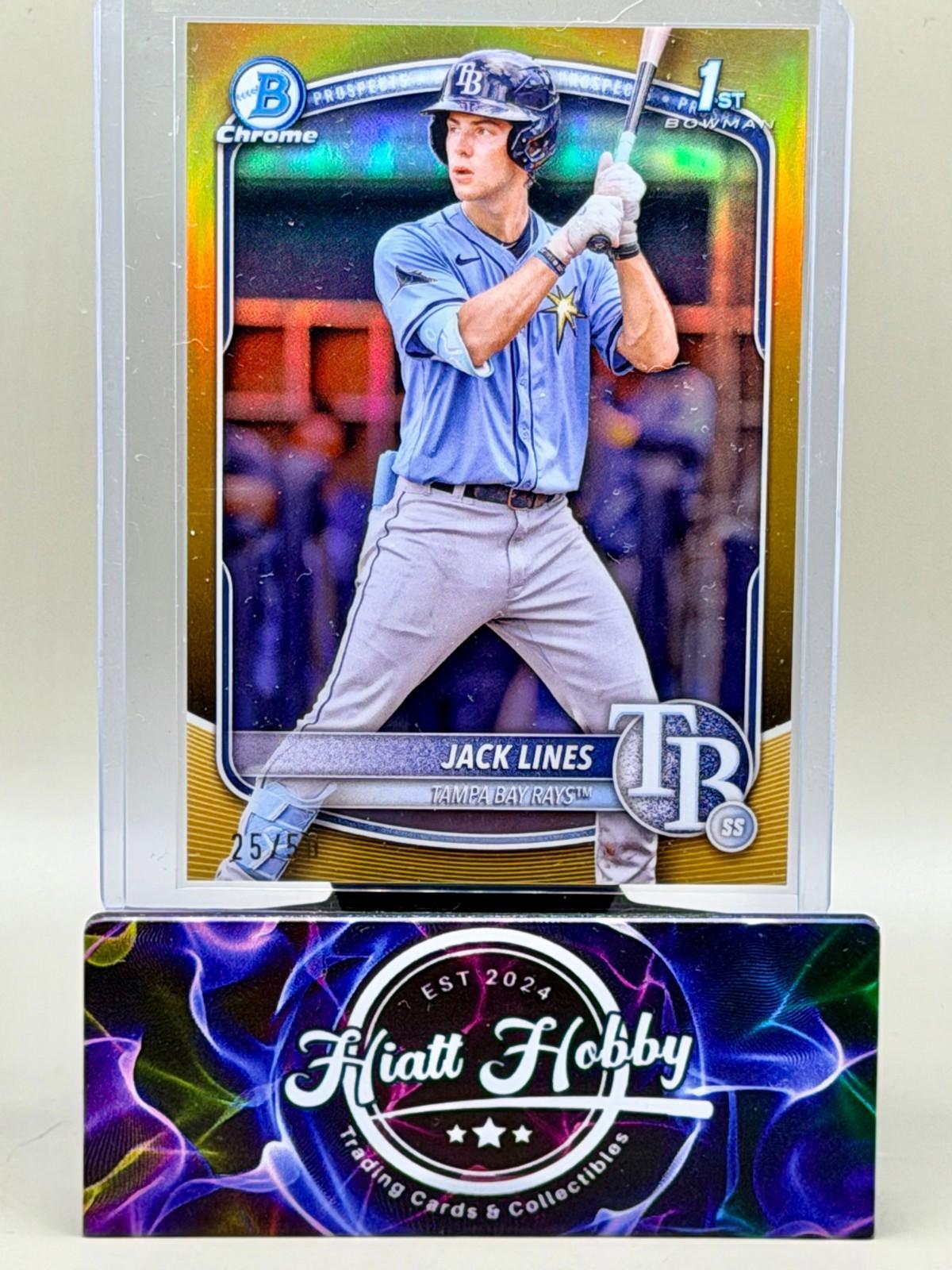 2025 Bowman Chrome - Jack Lines #BCP-64 - Gold /50 (RC)