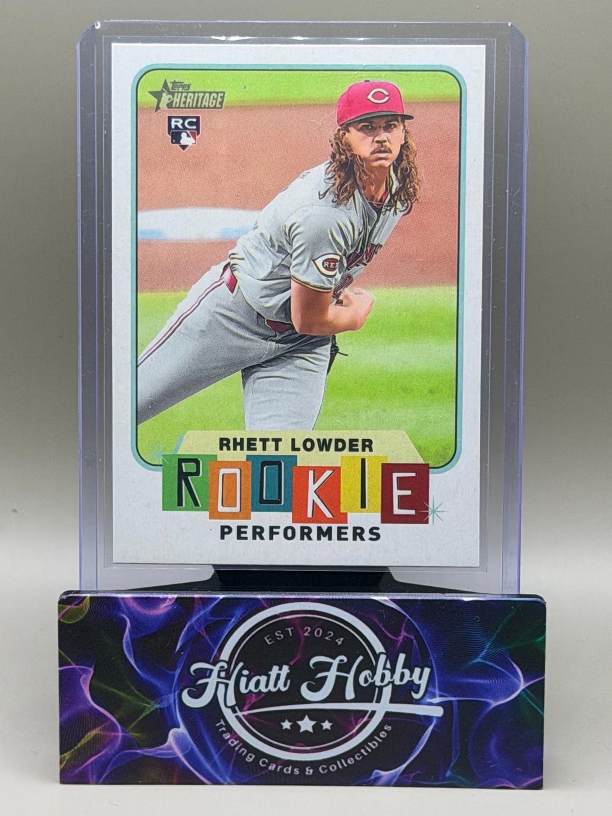 2025 Topps Heritage High Number - Rhett Lowder #RP-12 - Rookie Performers