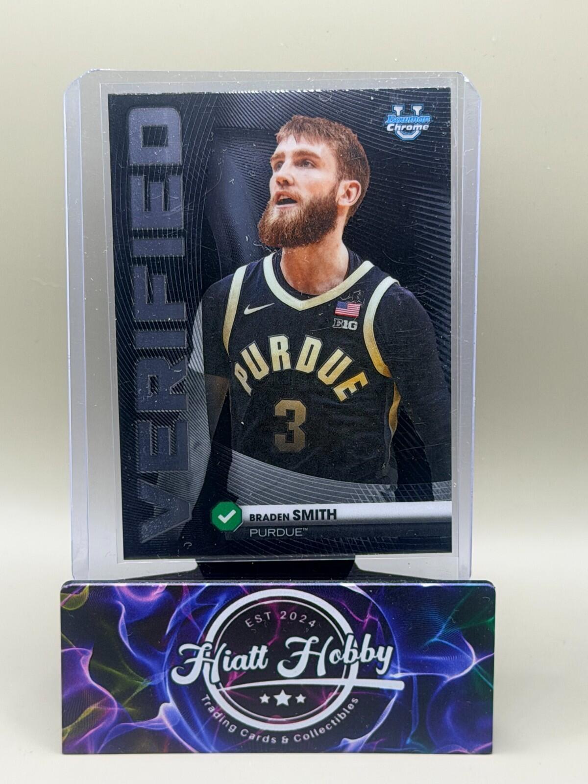 2025-26 Bowman Chrome Basketball - #BV-16 Braden Smith - Bowman Verified